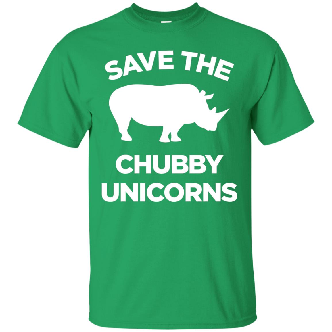 Save The Chubby Unicorns Funny Unicorn Lover T-shirt Irish Green