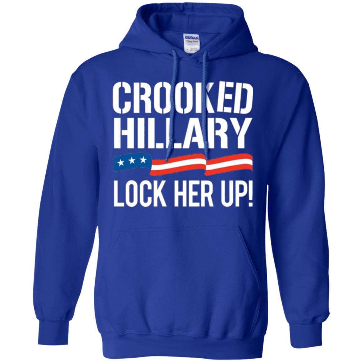 Crooked Hillary Lock Her Up T-shirt Royal