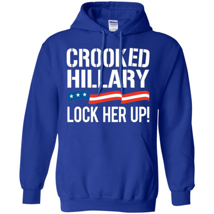 Crooked Hillary Lock Her Up T-shirt Royal