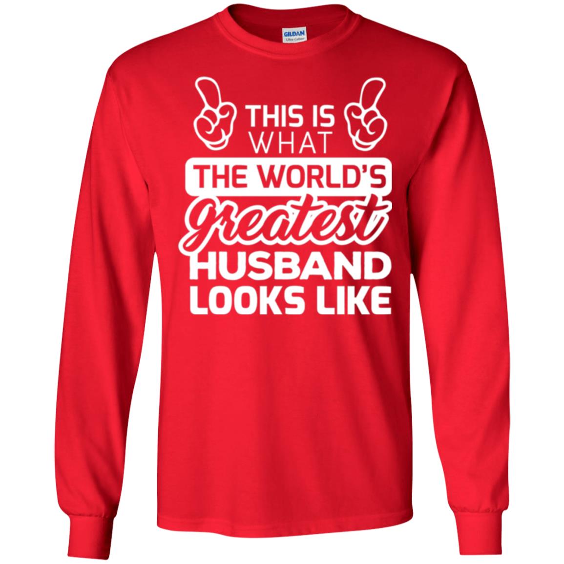 World_s Greatest Husband Best Husband Ever Looks Like T-shirt Red