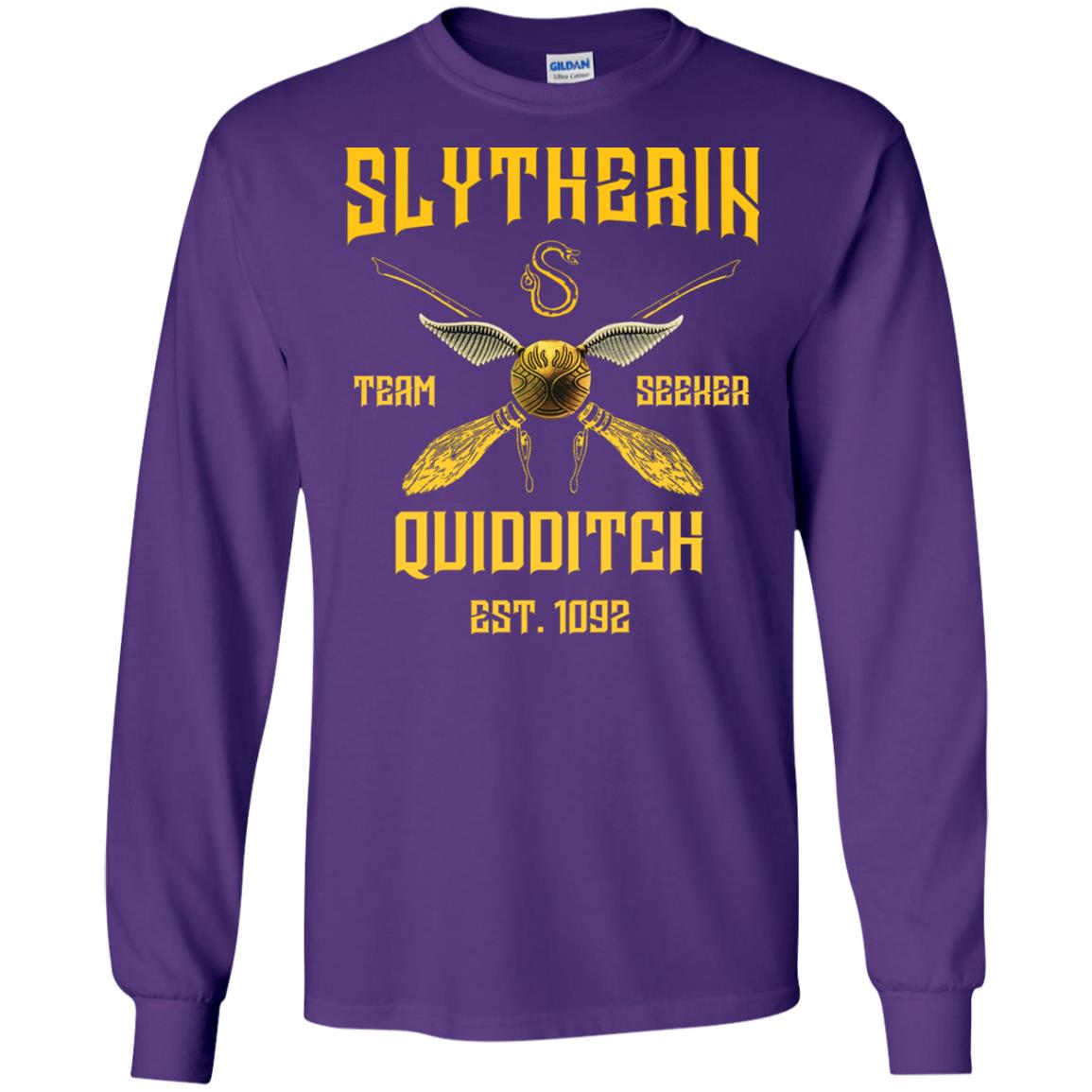 Slytherin Quiddith Team Seeker Est 1092 Harry Potter Shirt Purple
