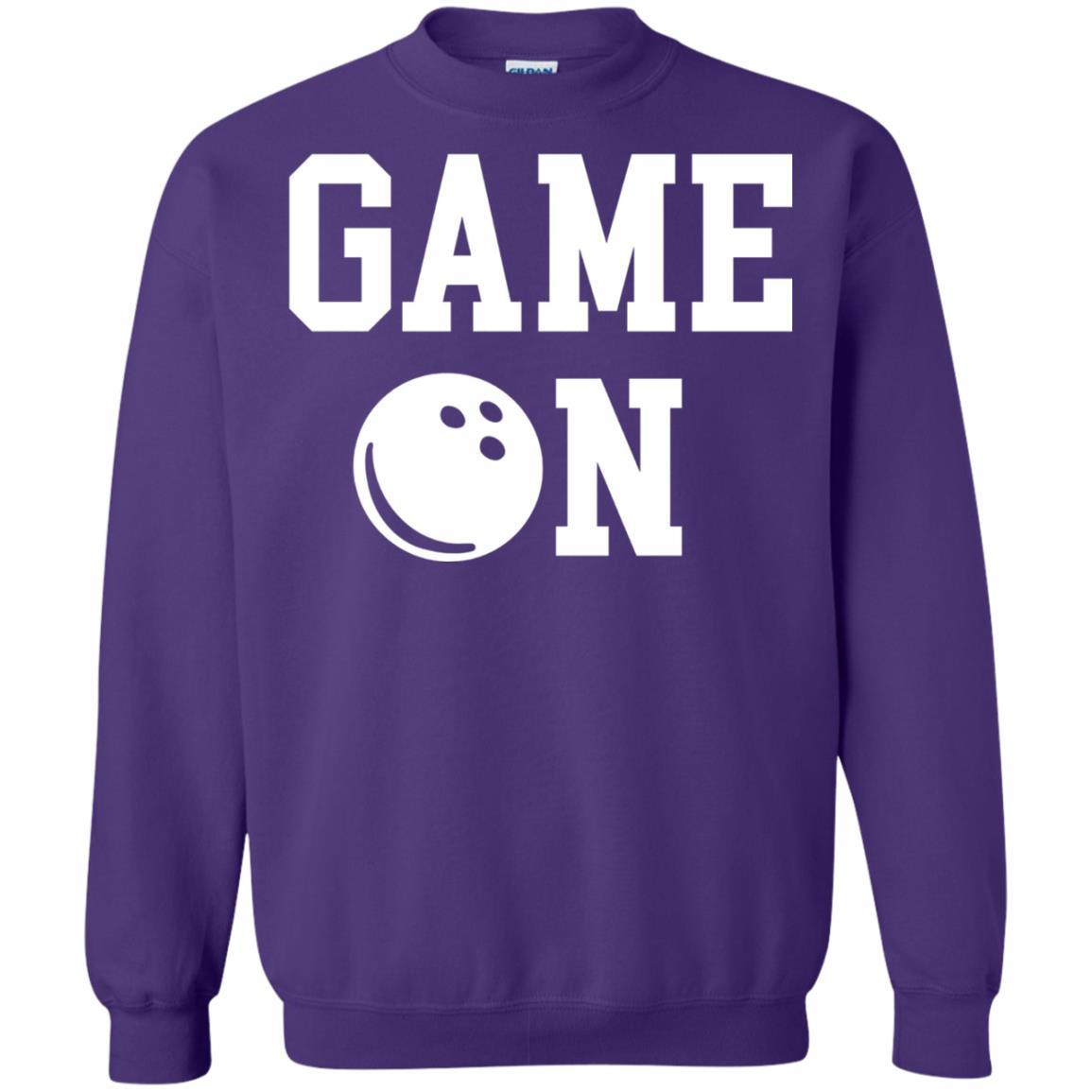 Bowler T-shirt Game On Bowling T-shirt Purple