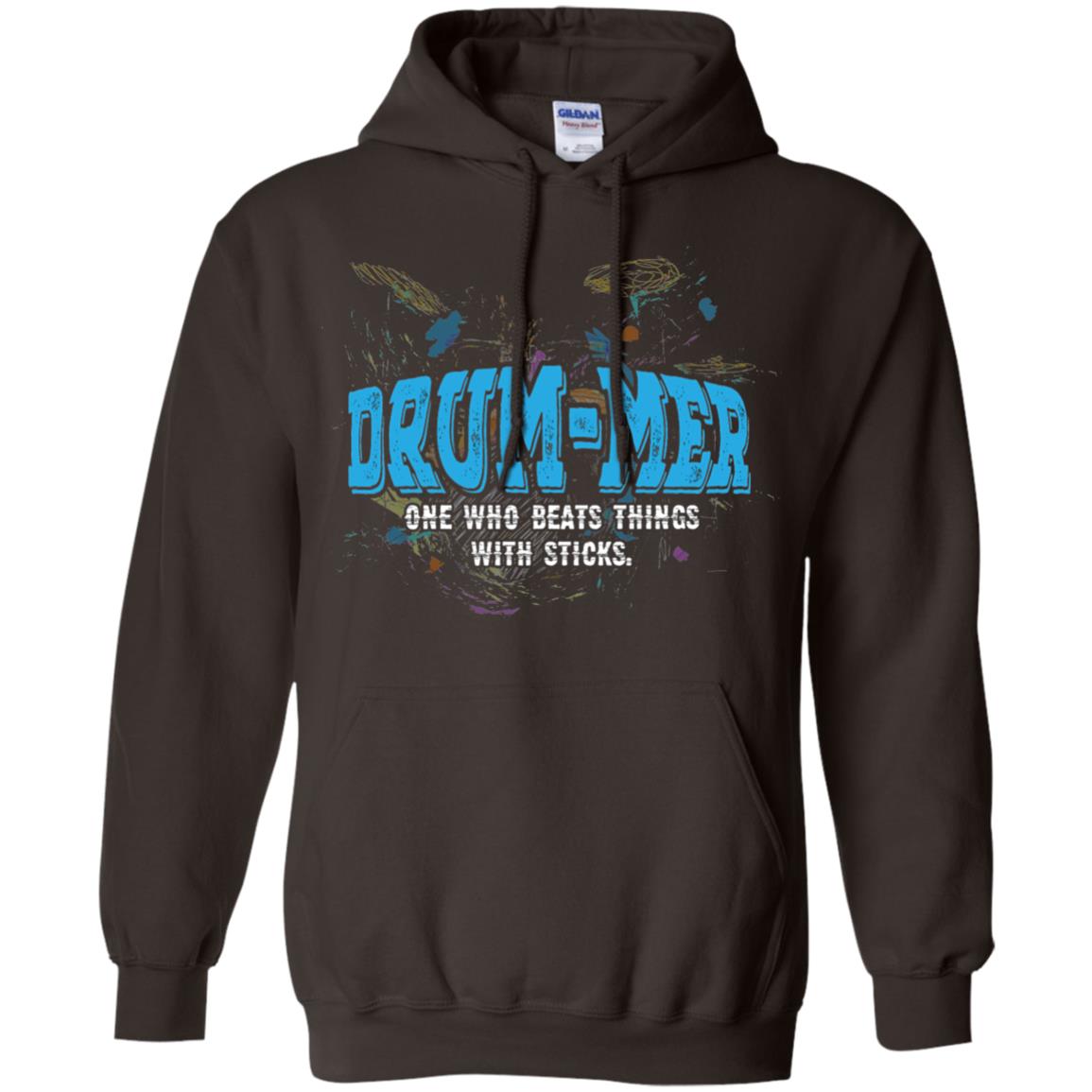 Drummer Definition T-shirt Drummer One Who Beats Things With Stick Dark Chocolate