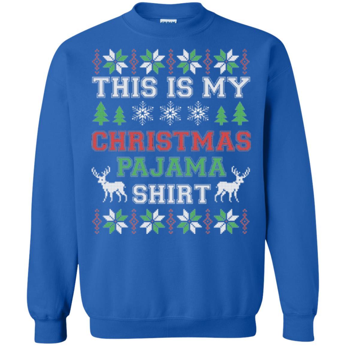 Christmas T-shirt This Is My Christmas Pajama Royal
