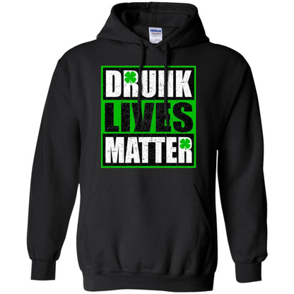 Vintage Drunk Lives Matter Saint Patrick_s Day T-shirt Black