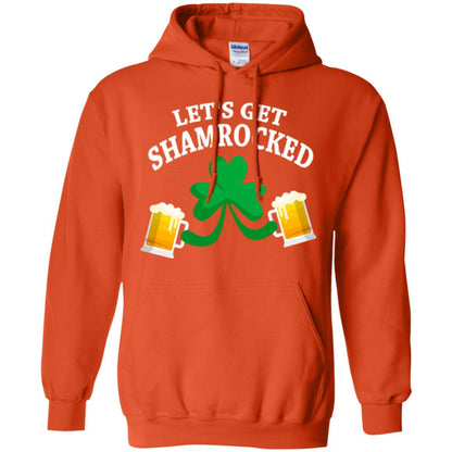 Patrick_s Day T-shirt Let_s Get Shamrocked Orange