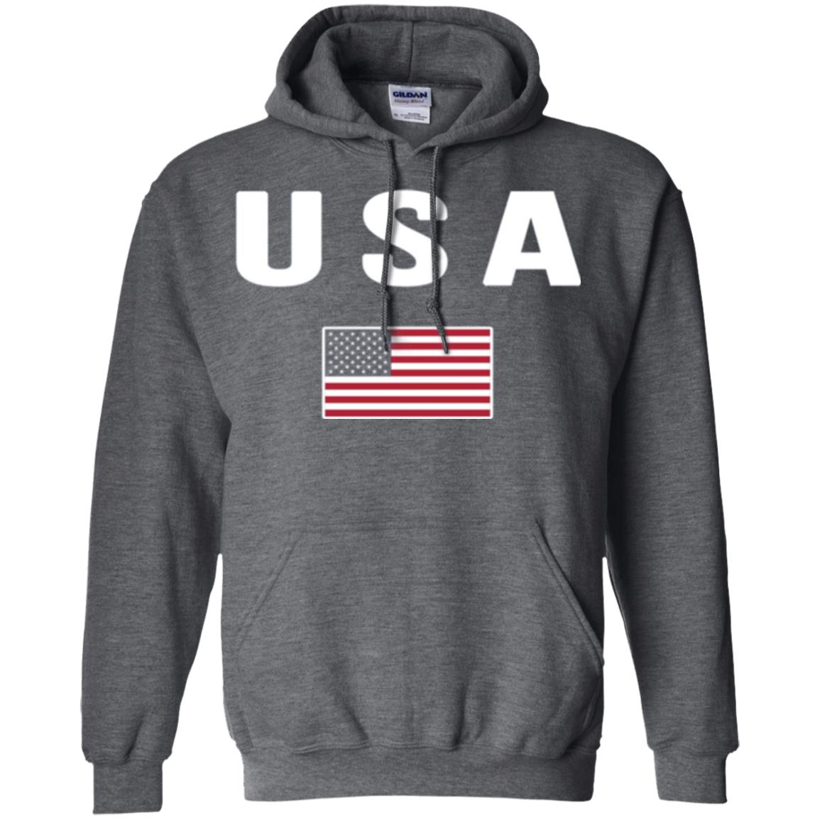 American Flag Us America United States T-shirt Dark Heather