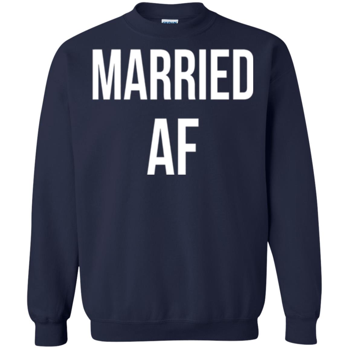 Married Af Funny T-shirt Navy