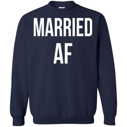 Married Af Funny T-shirt Navy