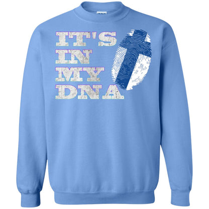 It's In My Dna Finnish Finland Flag Shirt Carolina Blue