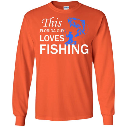 This Florida Guy Love Fishing Fisherman T-shirt Orange