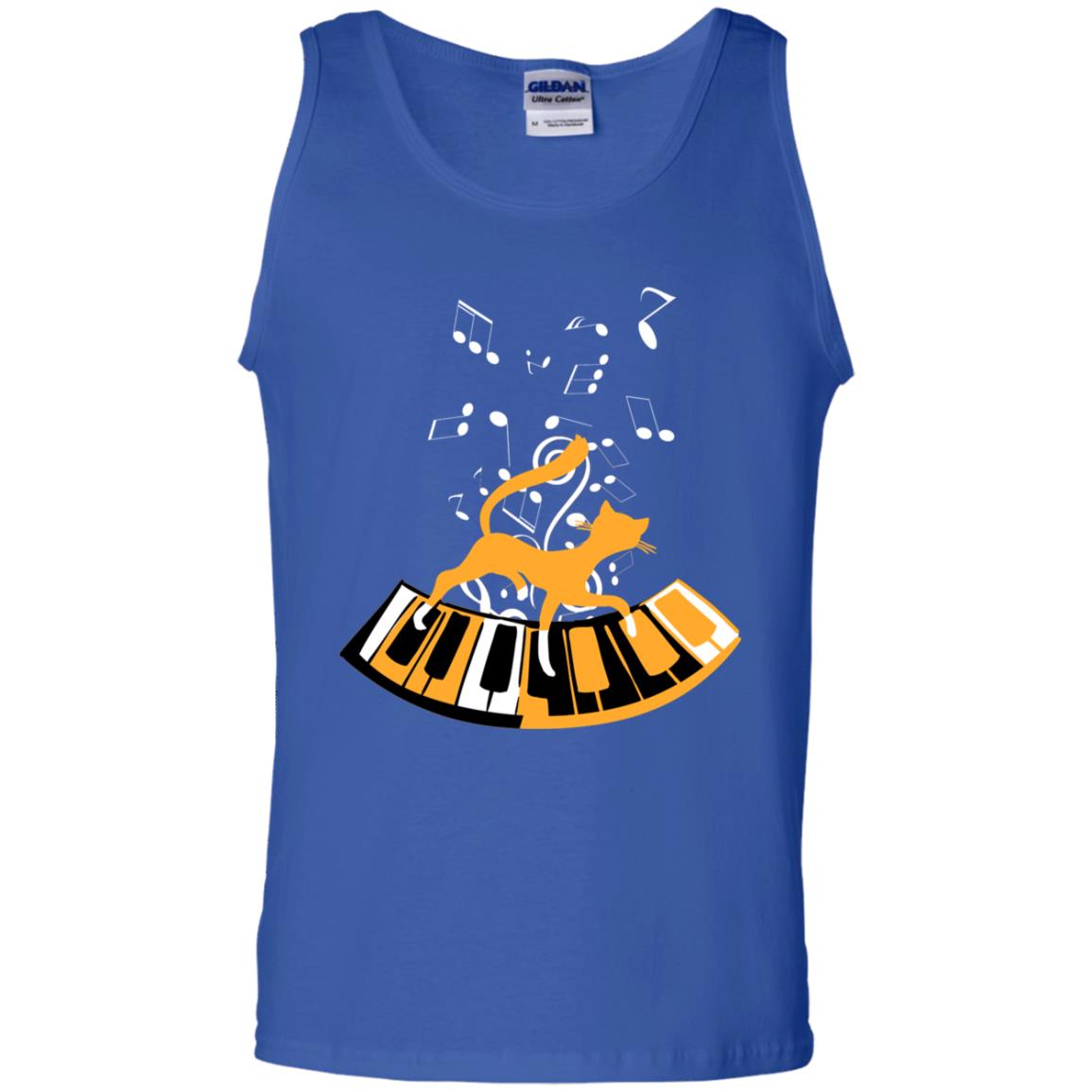 Cat Plays Piano Shirt For Mens Womens Royal