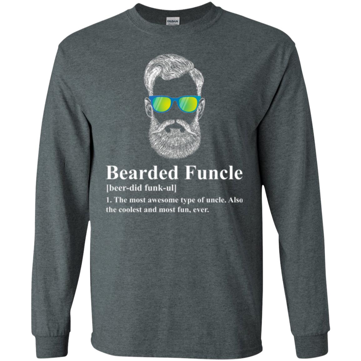 Uncle T-shirt Beared Funcle Dark Heather