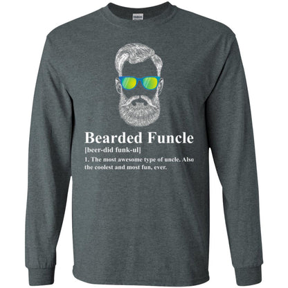 Uncle T-shirt Beared Funcle Dark Heather