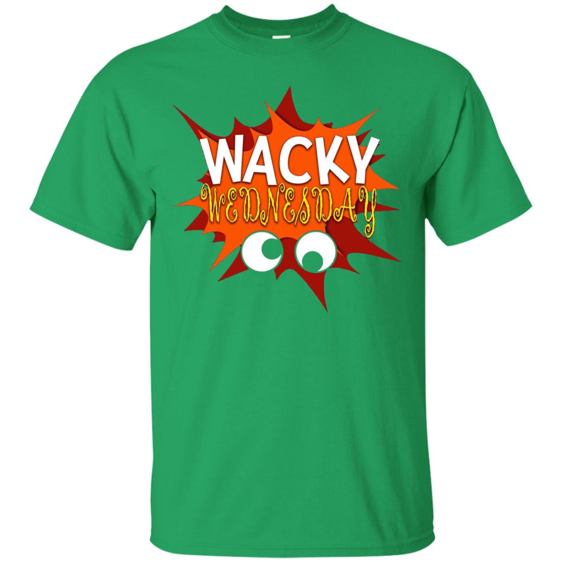 Wacky Wednesday Googly Eyes Silly T-shirt Irish Green