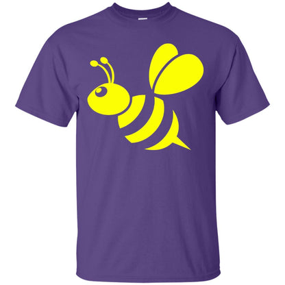 Yellow Honeybee Bee Lover T-shirt Purple