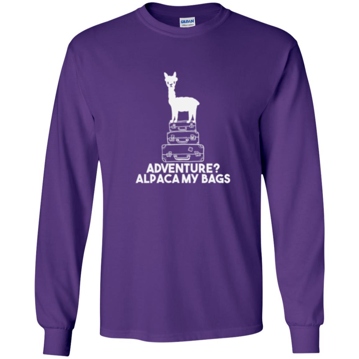 Alpaca Lover T-shirt Adventure Alpacamy My Bags Purple