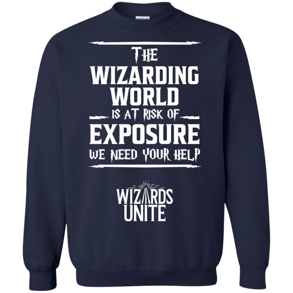 The Wizarding World Is At Risk Of Exposure Harry Potter T-shirt Navy