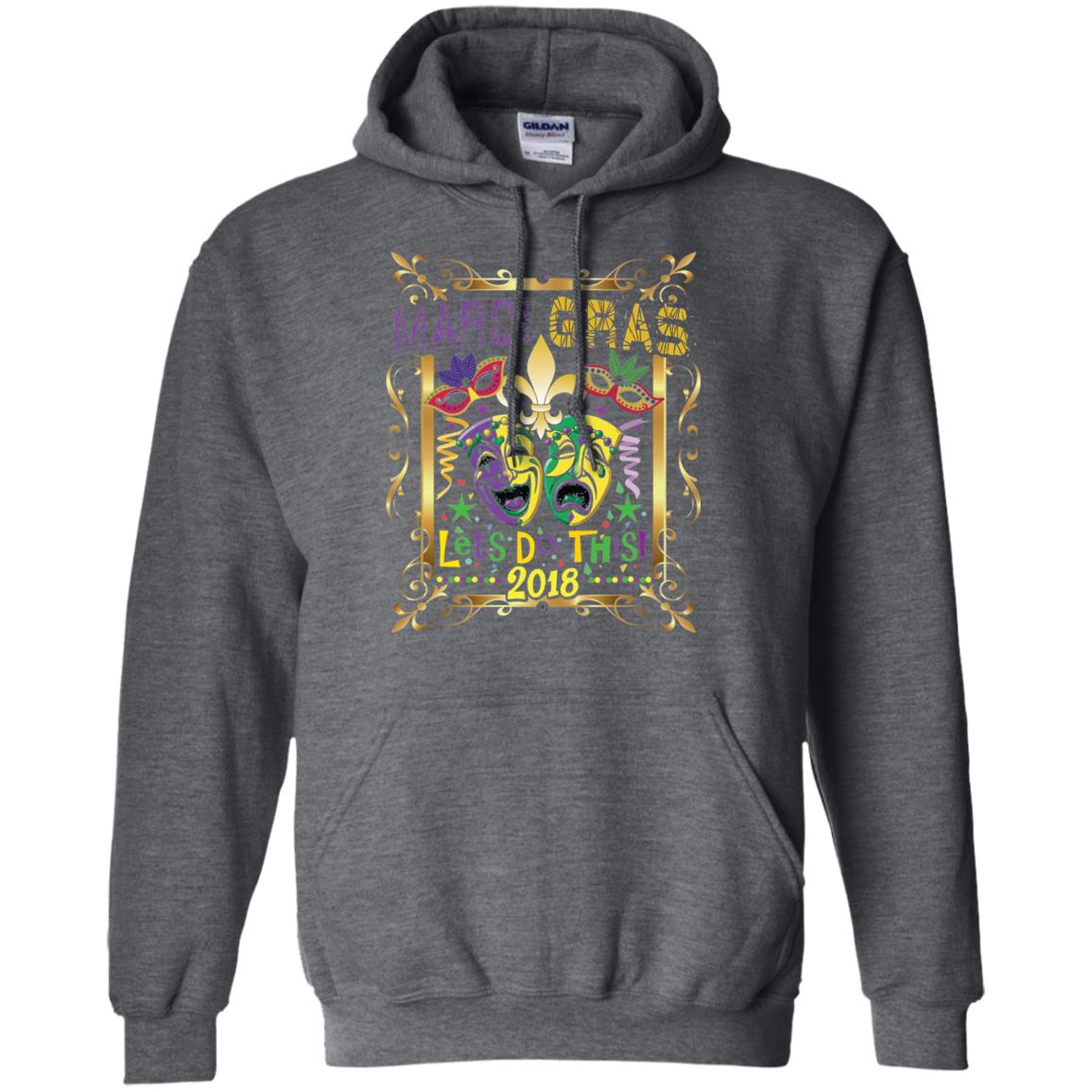 Fleur Symbol New Orleans Parade Mardi Gras T-shirt Dark Heather