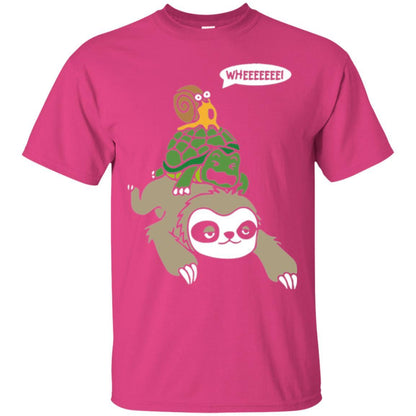Running Wild T-shirt Sloth Turtle And Snail Piggyback Heliconia