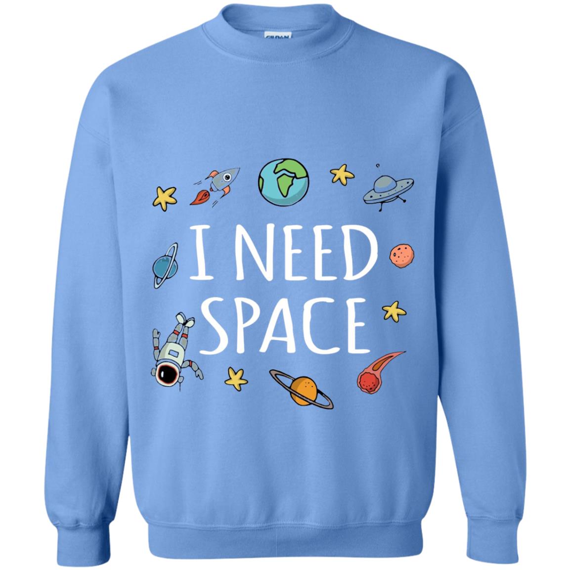 Funny I Need Space T-shirt Carolina Blue