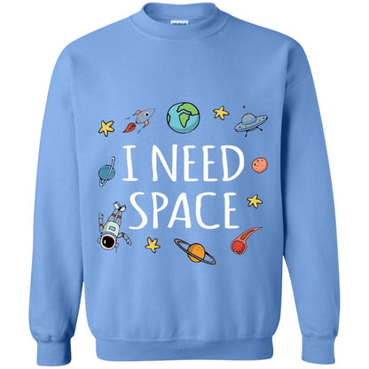 Funny I Need Space T-shirt Carolina Blue