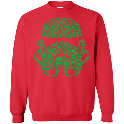 Stormtrooper Clovers St. Patrick_s Graphic T-shirt Red