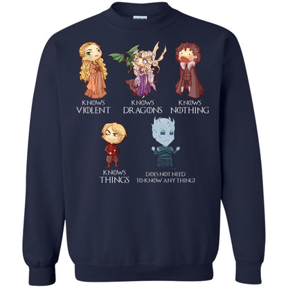 Know Something Game Of Thrones Fan T-shirt Navy