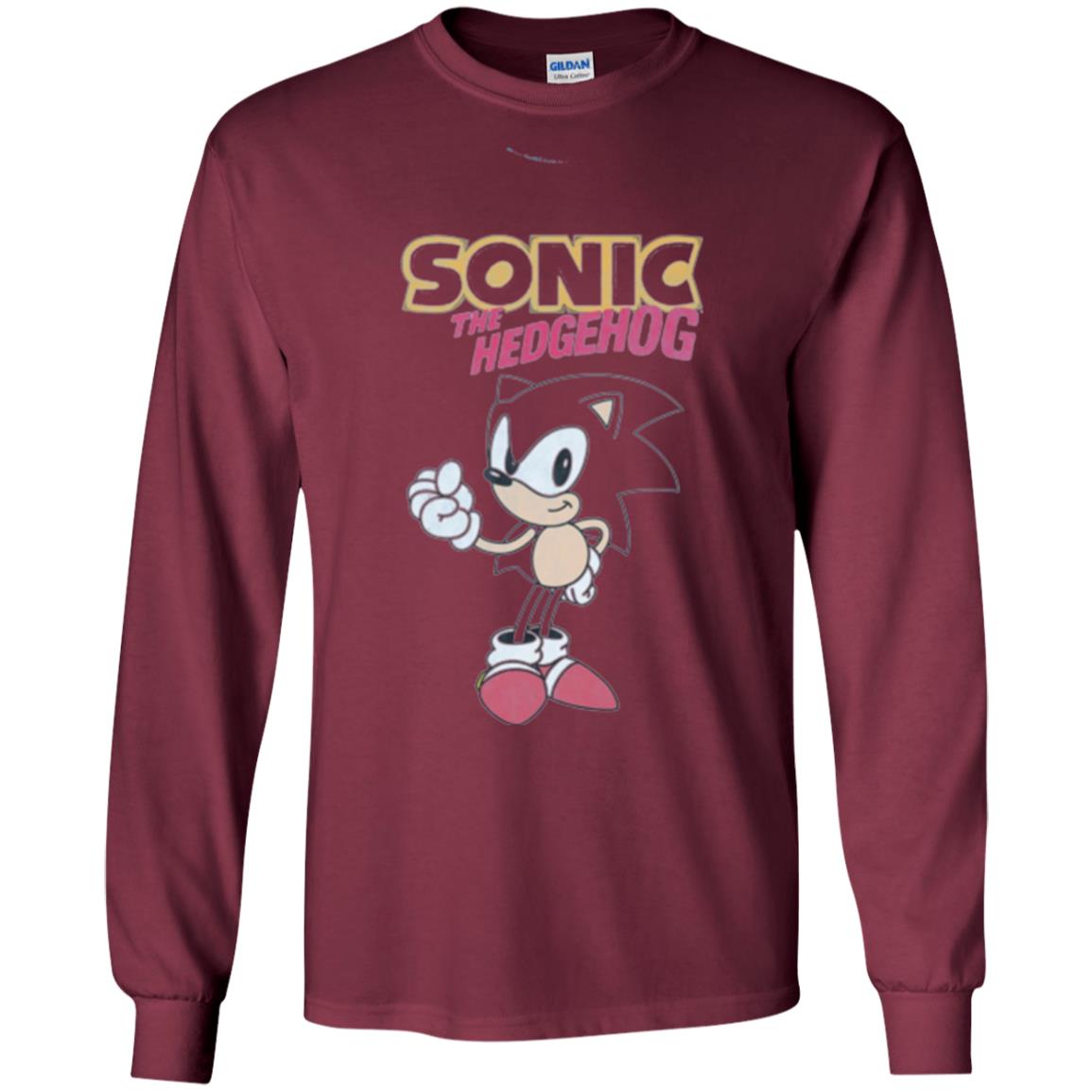 Movie T-shirt Sonic The Hedgehog Maroon