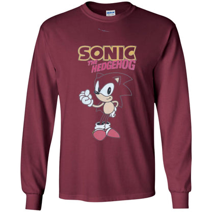Movie T-shirt Sonic The Hedgehog Maroon