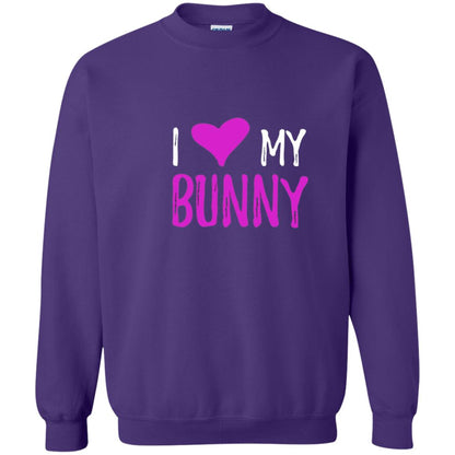 Bunny Rabbit Mom Shirt I Love My Bunny Purple