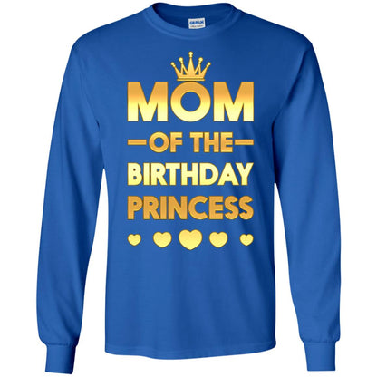 Mom Of The Birthday Princess Family T-shirt Royal