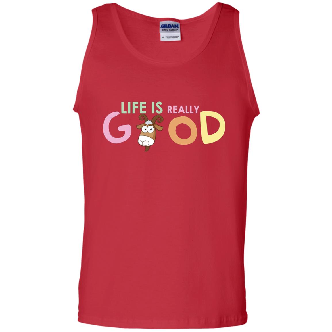 Life Is Really Good With My Cute Goat T-shirt Red