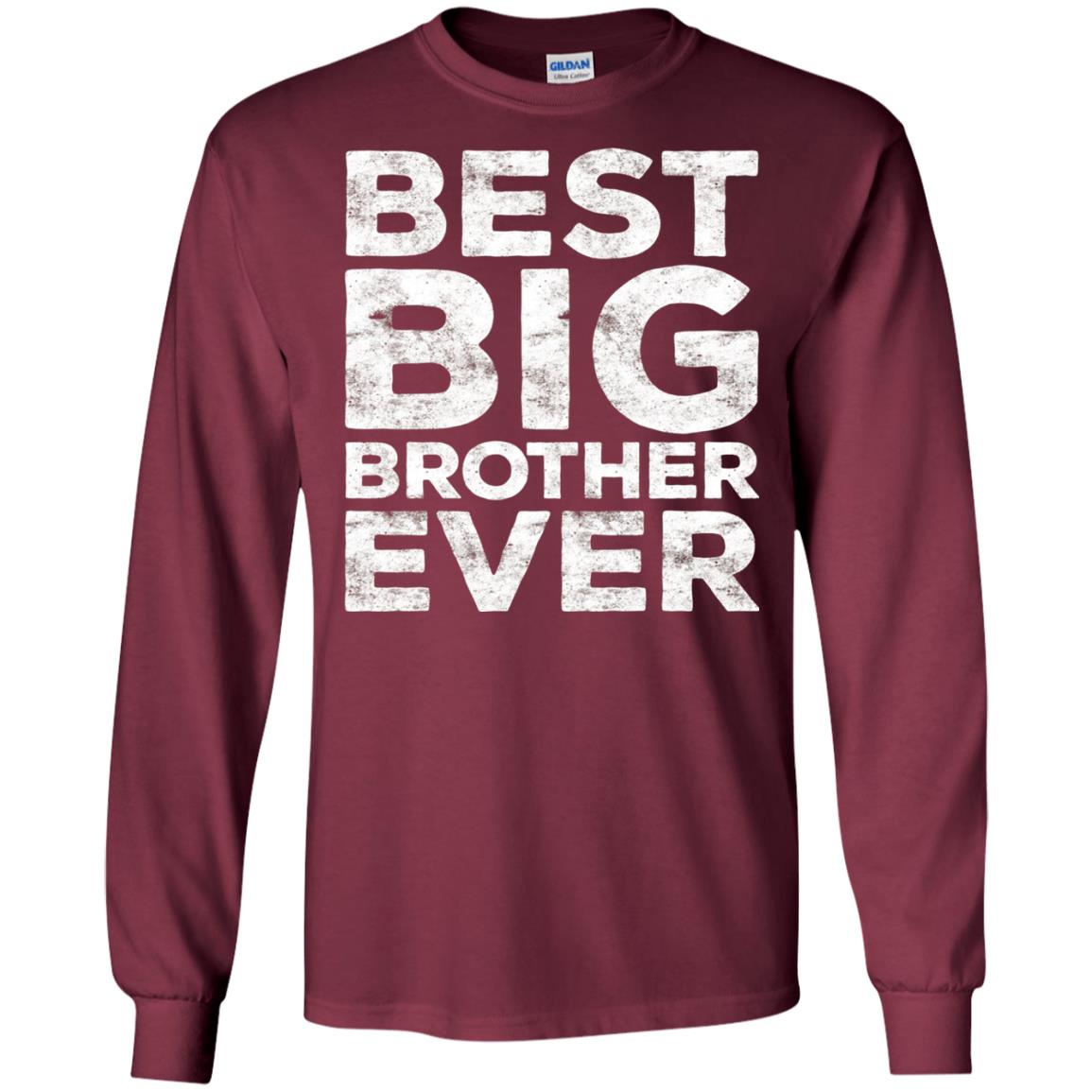 Best Big Brother Ever Family T-shirt Maroon