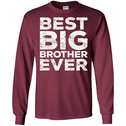 Best Big Brother Ever Family T-shirt Maroon