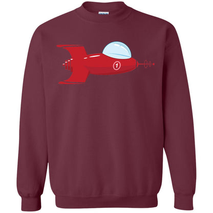 Vintage Spaceship Video Game Gamer T-shirt Maroon