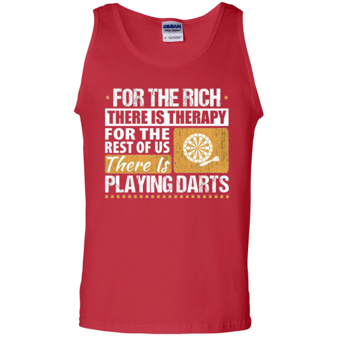 Dart Game T-shirt For The Rich There Is Therapy Playing Darts Red