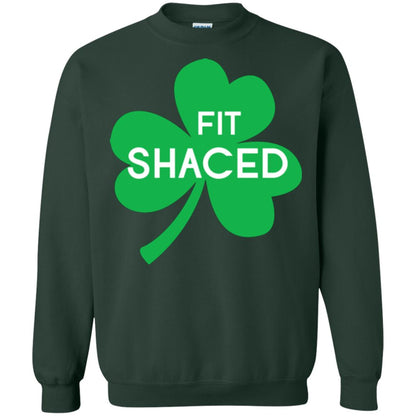Saint Patrick's Day T-shirt Shamrocks Fit Shaced Forest Green