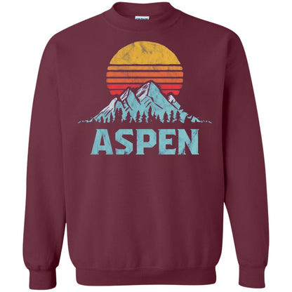Aspen Mountain T-shirt Maroon