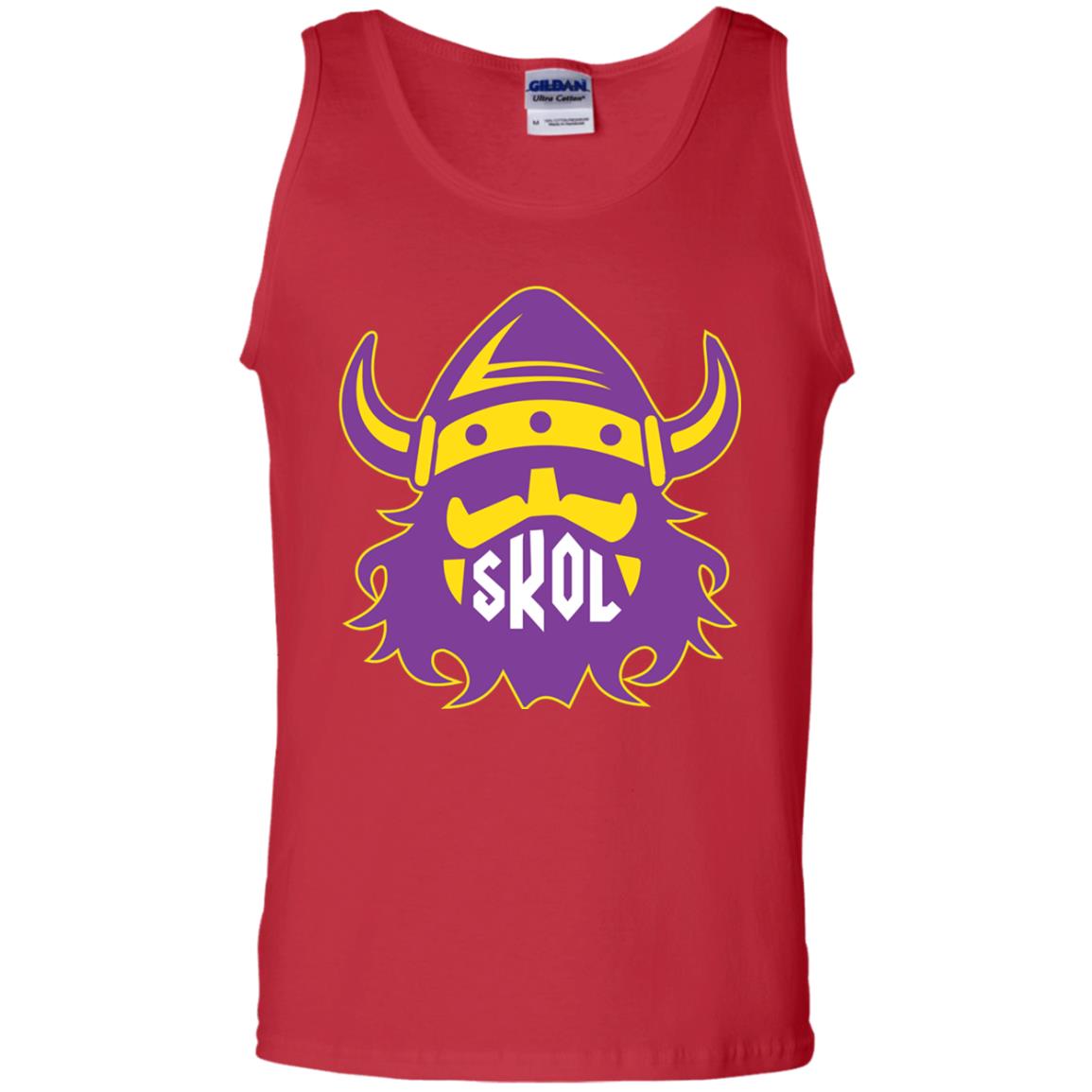 Skol Nordic Viking Helmet T-shirt Red