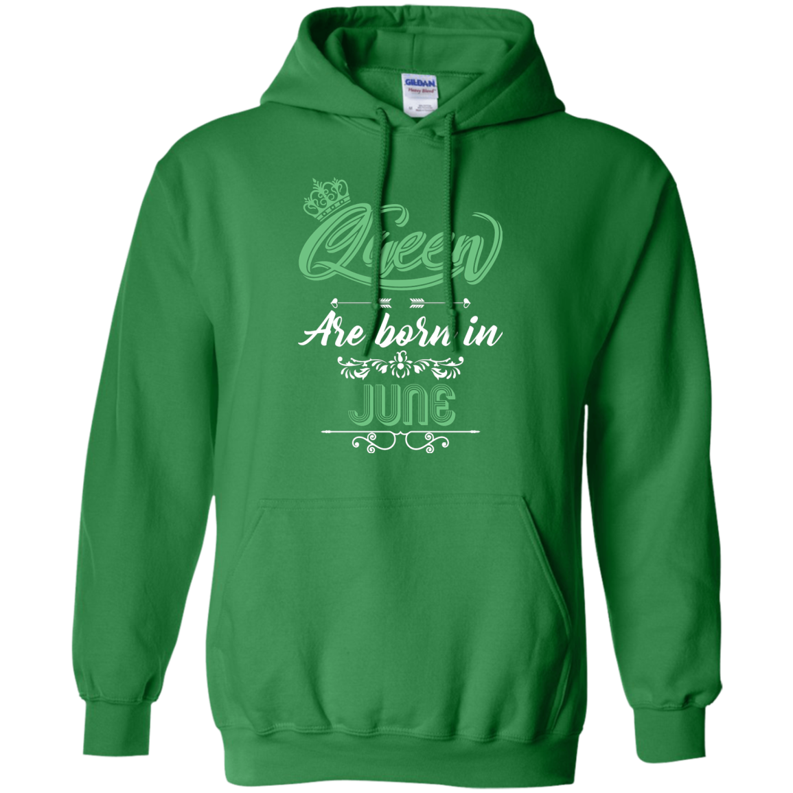 Brithday T-Shirt Queen Are Born In June Irish Green