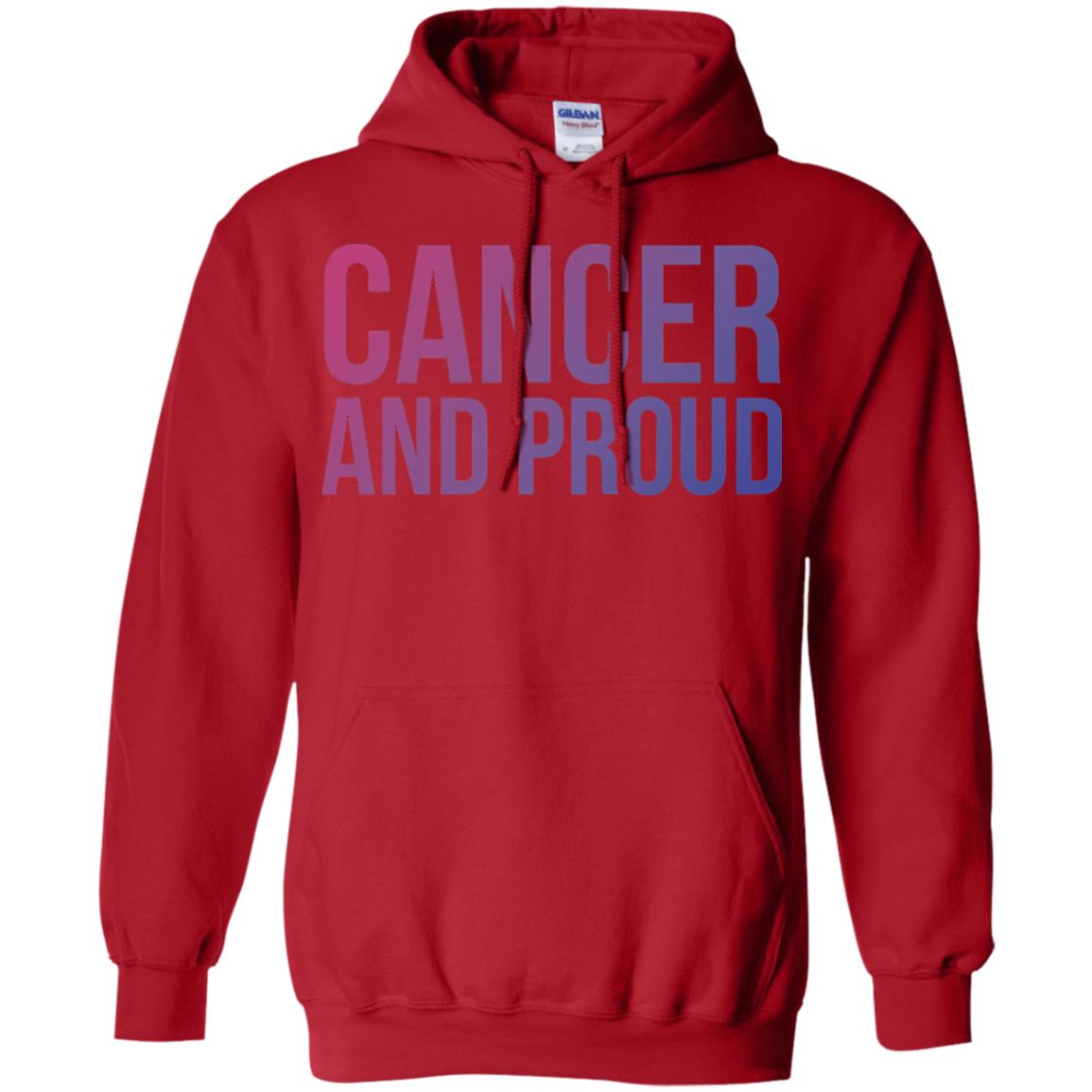 Cancer And Proud Lgbt Gear Bi Flag Gradient Shirt Red