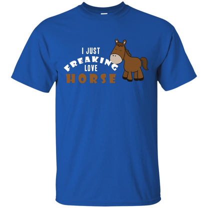 I Just Freaking Love Horse Shirt Royal