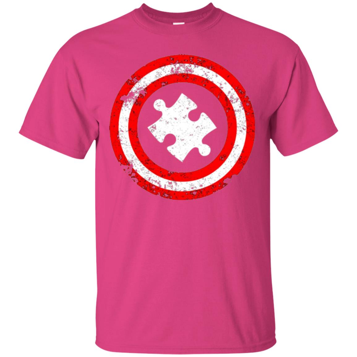 Autism Awareness T-shirt Captain Autism Superhero Heliconia