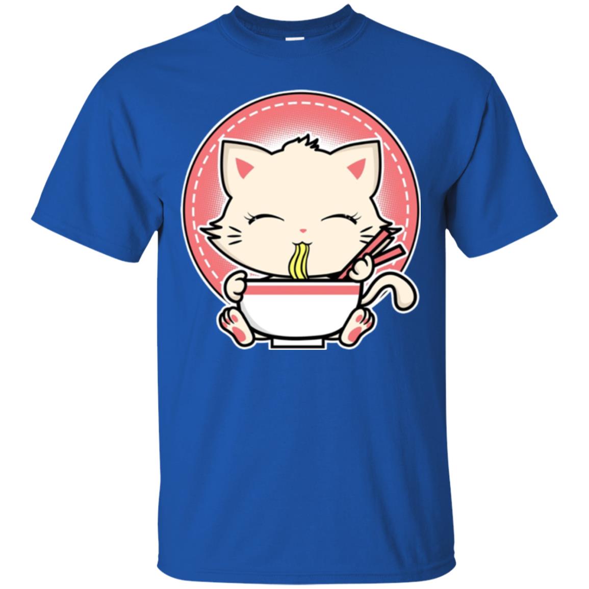 Kawaii Japanese Anime Cat Ramen T-shirt