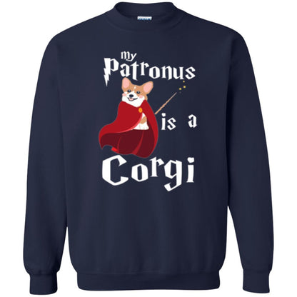 Dog Lover T-shirt My Patronus Is A Corgi T-shirt Navy