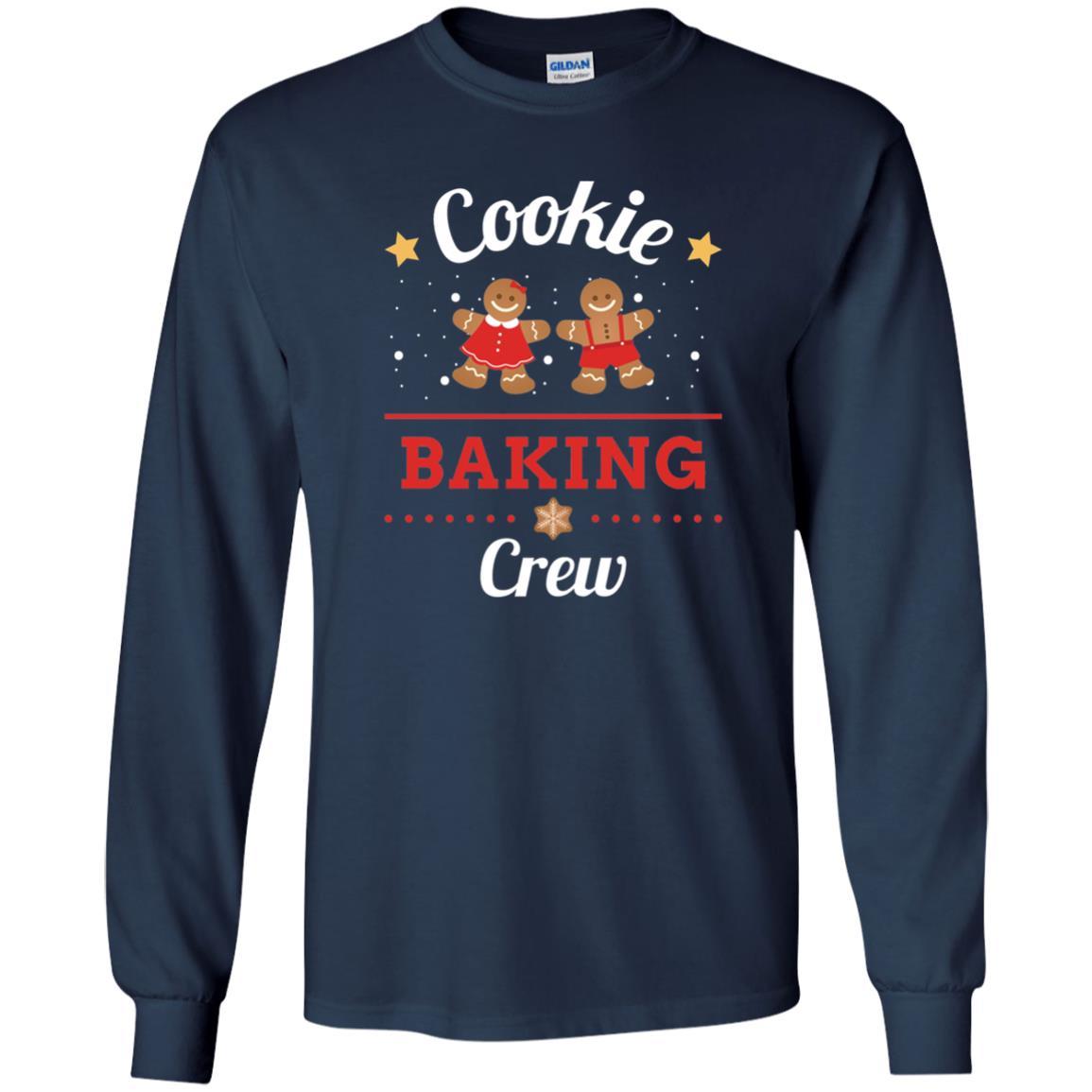 Christmas T-shirt Gingerbread Cookie Baking Crew Navy