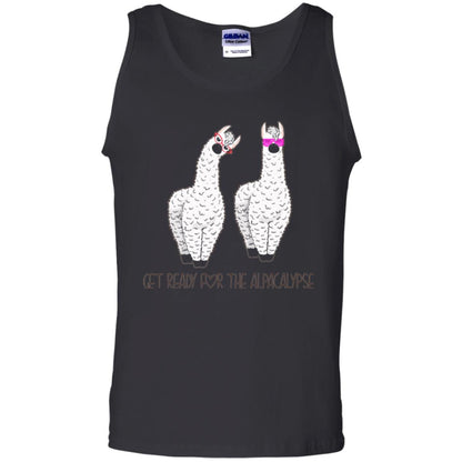 Funny Alpaca T-shirt Get Ready For The Alpacalypse Black