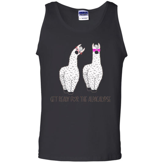 Funny Alpaca T-shirt Get Ready For The Alpacalypse Black