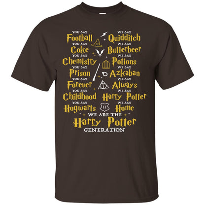 We Are The Harry Potter Generation Movie Fan T-shirt Dark Chocolate